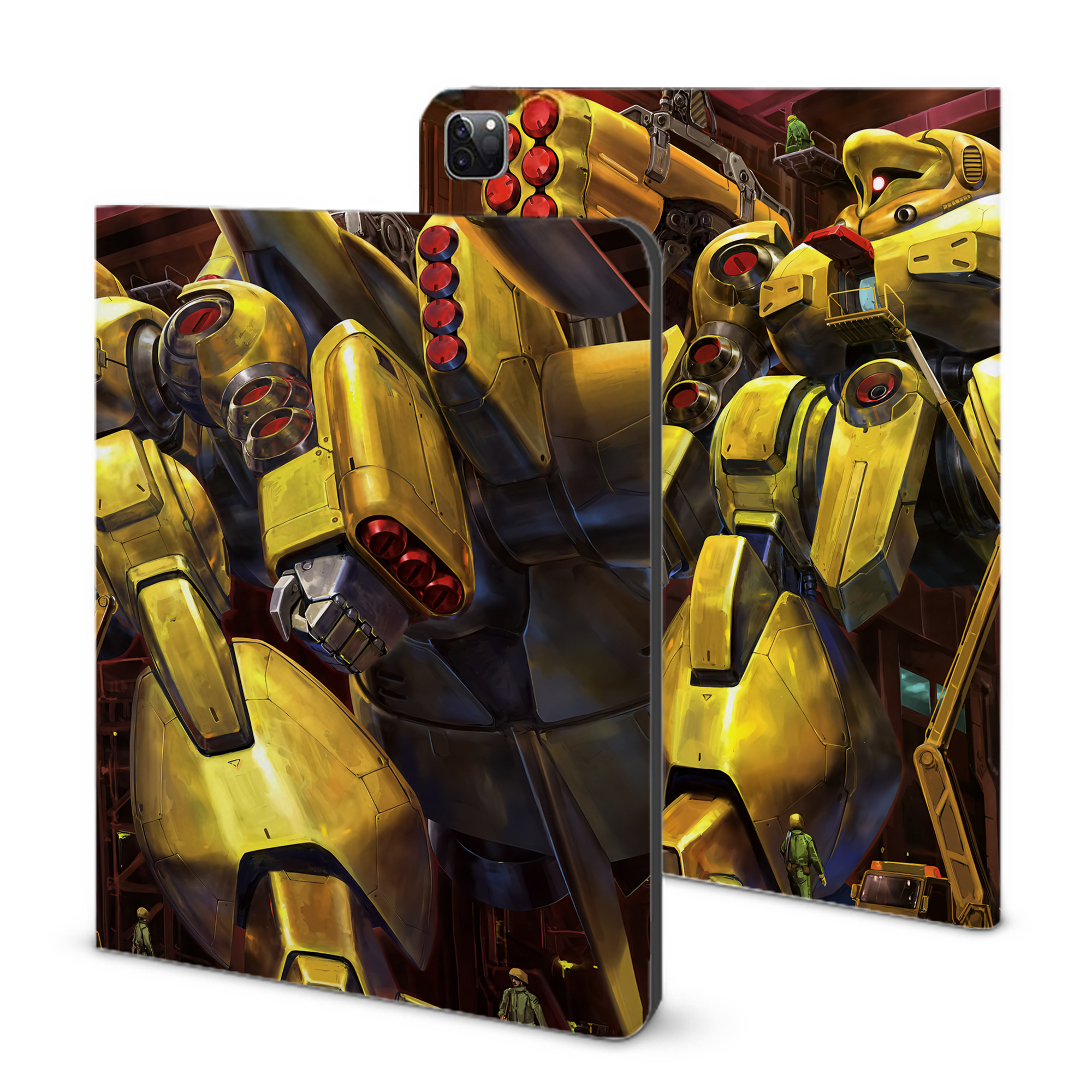 （画像用） 機動戦士ガンダム Mobile Suit Gundam IPad ケース ブック型 PUレザー TPU 耐衝撃 軽量 薄型 ペン収納なし 全面保護 IPad 各モデル対応